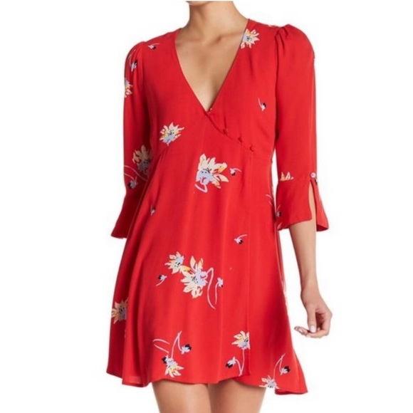 Free People Time On My Side Red Floral
Mini Dress Size Small - Picture 2 of 12